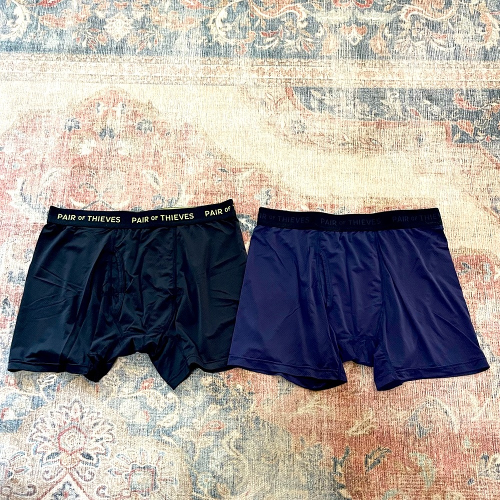 2 pack Pair of Thieves Mesh Boxer Briefs Black / Navy Blue Men’s Size Medium